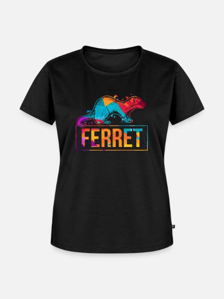 frettchen - Frauen Premium Bio T-Shirt - Schwarz