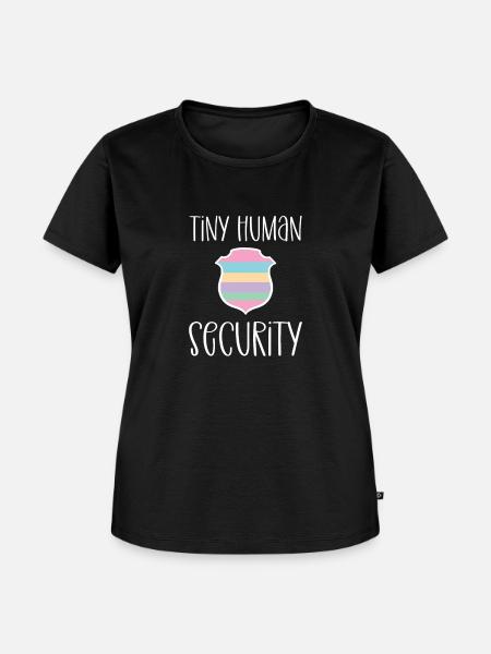 Tiny Human Security Anerkennung Der - Frauen Premium Bio T-Shirt - Schwarz