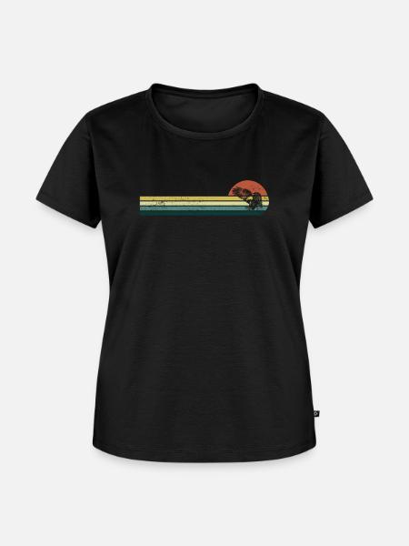 Adler retro - Frauen Premium Bio T-Shirt - Schwarz