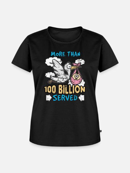 Storch - Frauen Premium Bio T-Shirt - Schwarz