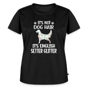 English Setter Liebhaber English Setter Besitzer - Frauen Premium Bio T-Shirt - Schwarz - Vorne - Selfina (174cm)