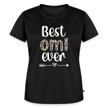 Beste Omi Oma Muttertag Geschenk Omi Großmutter - Frauen Premium Bio T-Shirt - Schwarz - Vorne - Selfina (174cm)