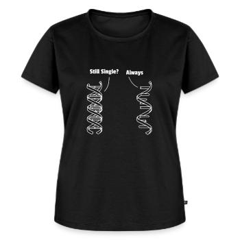 Professeur de biologiste drôle de biologie Pun - T-shirt Premium bio Femme - noir - Devant - Selfina (174cm)