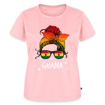Ghana - T-shirt Premium bio Femme - rose - Devant - AI Model Female 172 dark (172cm)