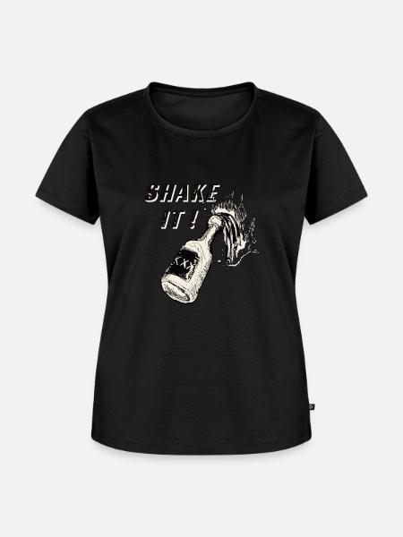 Schütteln Sie das Getränk ! - Frauen Premium Bio T-Shirt - Schwarz