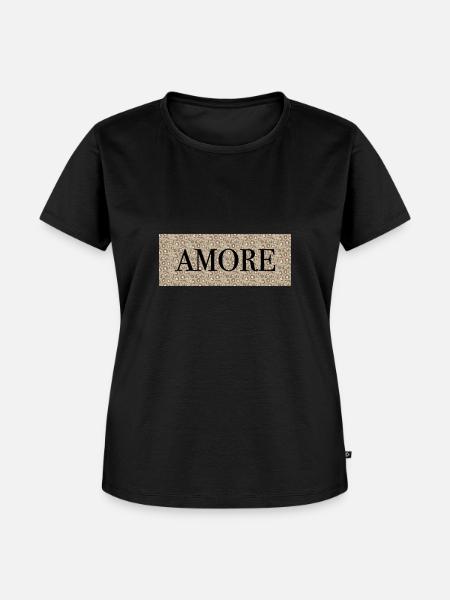 Amore - Frauen Premium Bio T-Shirt - Schwarz