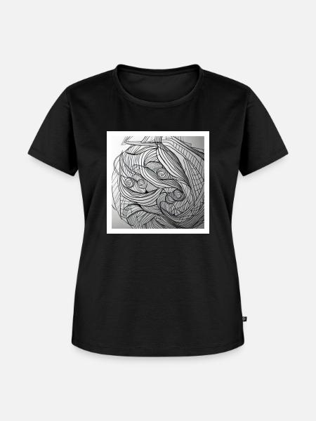 Lineart - Frauen Premium Bio T-Shirt - Schwarz
