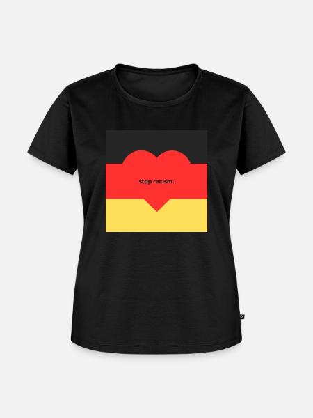 stop racism - Frauen Premium Bio T-Shirt - Schwarz