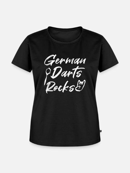 German Darts Rocks - Frauen Premium Bio T-Shirt - Schwarz