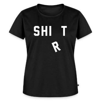 Shirt Shit - Women's Premium Organic T-shirt - black - Front - Selfina (174cm)