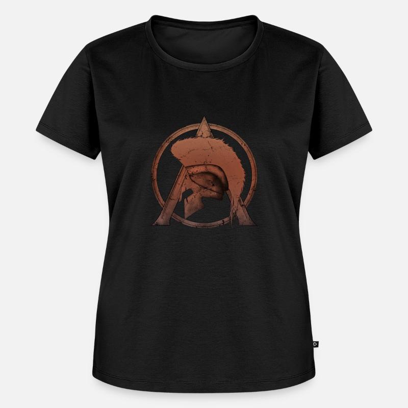 Casque de Leonida et Sparta Lambda - T-shirt Premium bio Femme - noir