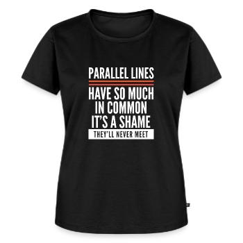Mathematik - Frauen Premium Bio T-Shirt - Schwarz - Vorne - Selfina (174cm)