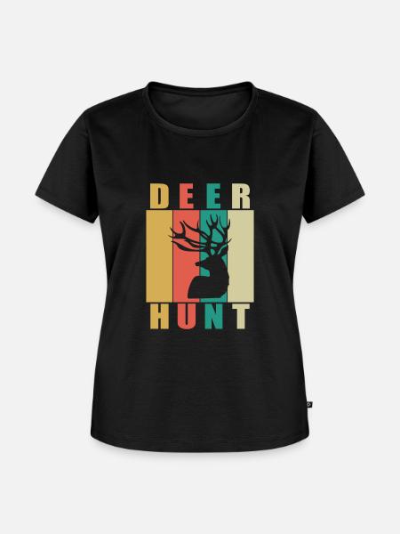Deer Hunt - Frauen Premium Bio T-Shirt - Schwarz