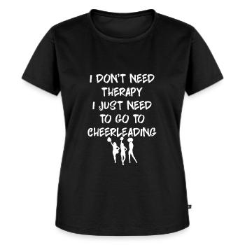 Cheerleading Cheerleader Garde Gardetanz Karneval - Frauen Premium Bio T-Shirt - Schwarz - Vorne - Selfina (174cm)