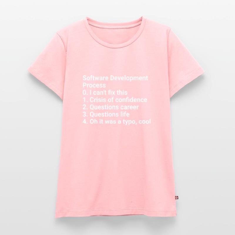 Software Development Process: Crisis to Typo! #Cod Frauen Premium Bio T-Shirt