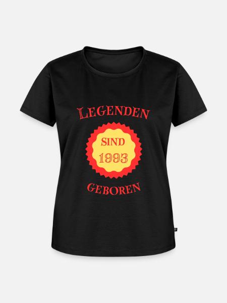 Legenden sind 1993 geboren - Frauen Premium Bio T-Shirt - Schwarz