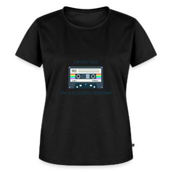 Retro -sarkastisches Alter Spruche - Frauen Premium Bio T-Shirt - Schwarz - Vorne - Selfina (174cm)
