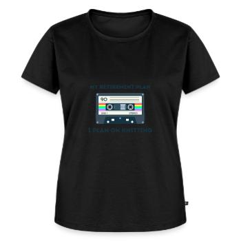 Retro -sarkastisches Alter Spruche - Frauen Premium Bio T-Shirt - Schwarz - Vorne - Selfina (174cm)