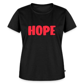 Espoir - T-shirt Premium bio Femme - noir - Devant - Selfina (174cm)