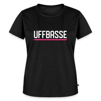 UFFBASSE - Frauen Premium Bio T-Shirt - Schwarz - Vorne - Selfina (174cm)