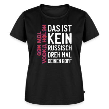 lustige Alkohol Sprüche Geh Mal Vodka Holen - Frauen Premium Bio T-Shirt - Schwarz - Vorne - Selfina (174cm)