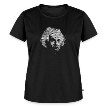 Einstein - Frauen Premium Bio T-Shirt - Schwarz - Vorne - Selfina (174cm)