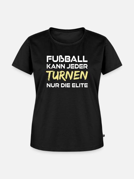 Turnen - nur die Elite - Frauen Premium Bio T-Shirt - Schwarz