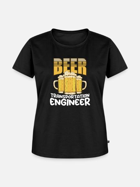 Beer Transportation Engineer / Biertrinker - Frauen Premium Bio T-Shirt - Schwarz