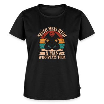 Tuba Tubist - Women's Premium Organic T-shirt - black - Front - Selfina (174cm)