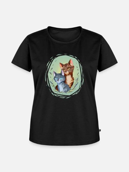 Jayfeather Häherfeder Leafpool Blattsee Katzen - Frauen Premium Bio T-Shirt - Schwarz