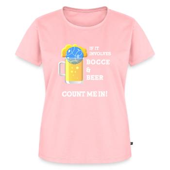 Boccia Boule Petanque - Women's Premium Organic T-shirt - rose - Front - AI Model Female 172 dark (172cm)