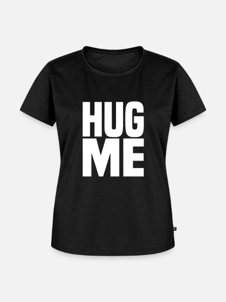 Hug Me - Frauen Premium Bio T-Shirt - Schwarz