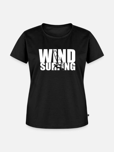 Windsurfing - Surfer - Frauen Premium Bio T-Shirt - Schwarz