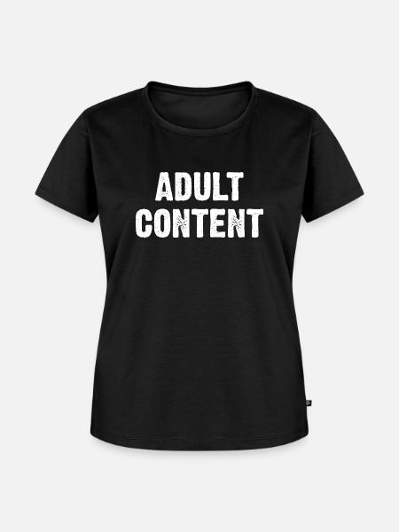 Adult Content - Frauen Premium Bio T-Shirt - Schwarz
