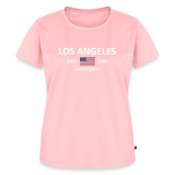 LOS ANGELES - Frauen Premium Bio T-Shirt - Rosa - Vorne - AI Model Female 172 dark (172cm)
