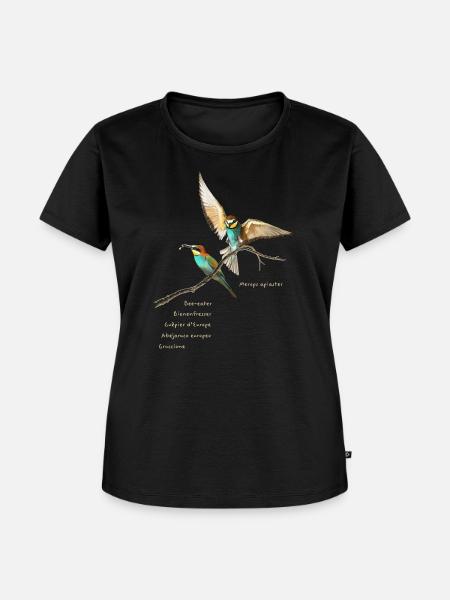 Bienenfresser dunkel - Frauen Premium Bio T-Shirt - Schwarz