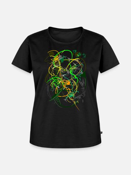 abstrakt - Frauen Premium Bio T-Shirt - Schwarz