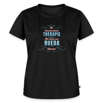 Rueda de Casino Cuba Dance - Frauen Premium Bio T-Shirt - Schwarz - Vorne - Selfina (174cm)