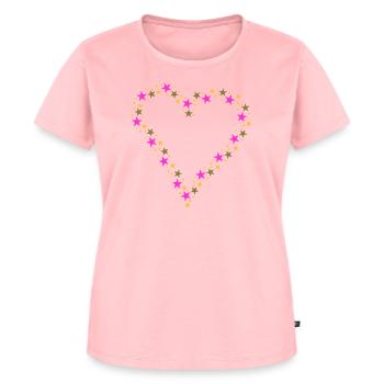 Coeur en Confetti - T-shirt Premium bio Femme - rose - Devant - AI Model Female 172 dark (172cm)