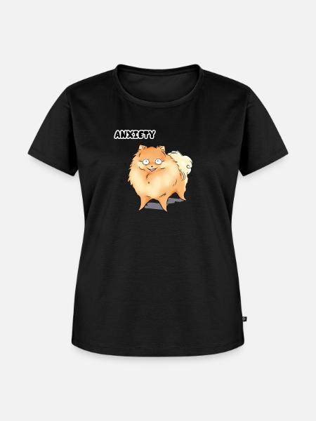 Angst - Frauen Premium Bio T-Shirt - Schwarz