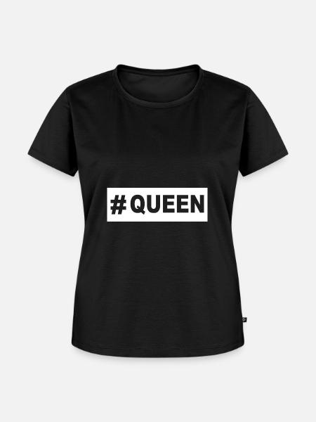 Pärchen Design! King - Queen! - Frauen Premium Bio T-Shirt - Schwarz