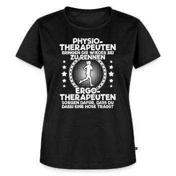 Ergotherapie Ergotherapeut Physiotherapie Geschenk - Frauen Premium Bio T-Shirt - Schwarz - Vorne - Selfina (174cm)