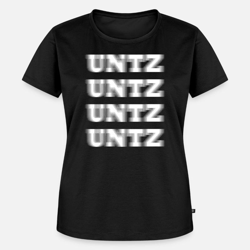 TECHNO - RAVE -RAVER - FUNKY - UNTZ - DANCE - BEAT - Women's Premium Organic T-shirt - black