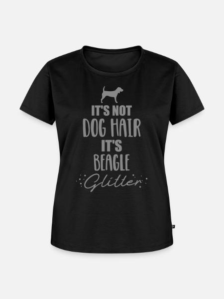 Beagle - Frauen Premium Bio T-Shirt - Schwarz