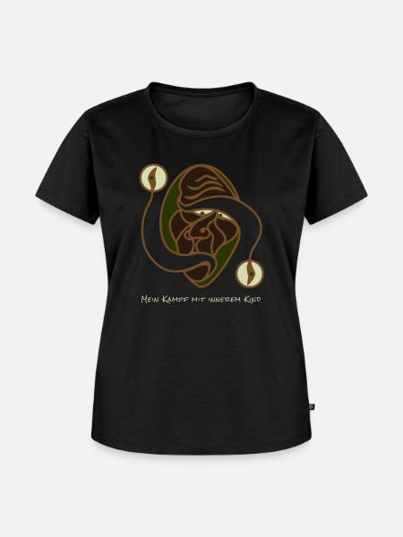 Kampf Mit Innerem Kind - Frauen Premium Bio T-Shirt - Schwarz