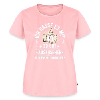 49. Geburtstag Mann Frau Vintage 49 Jahre - Frauen Premium Bio T-Shirt - Rosa - Vorne - AI Model Female 172 dark (172cm)