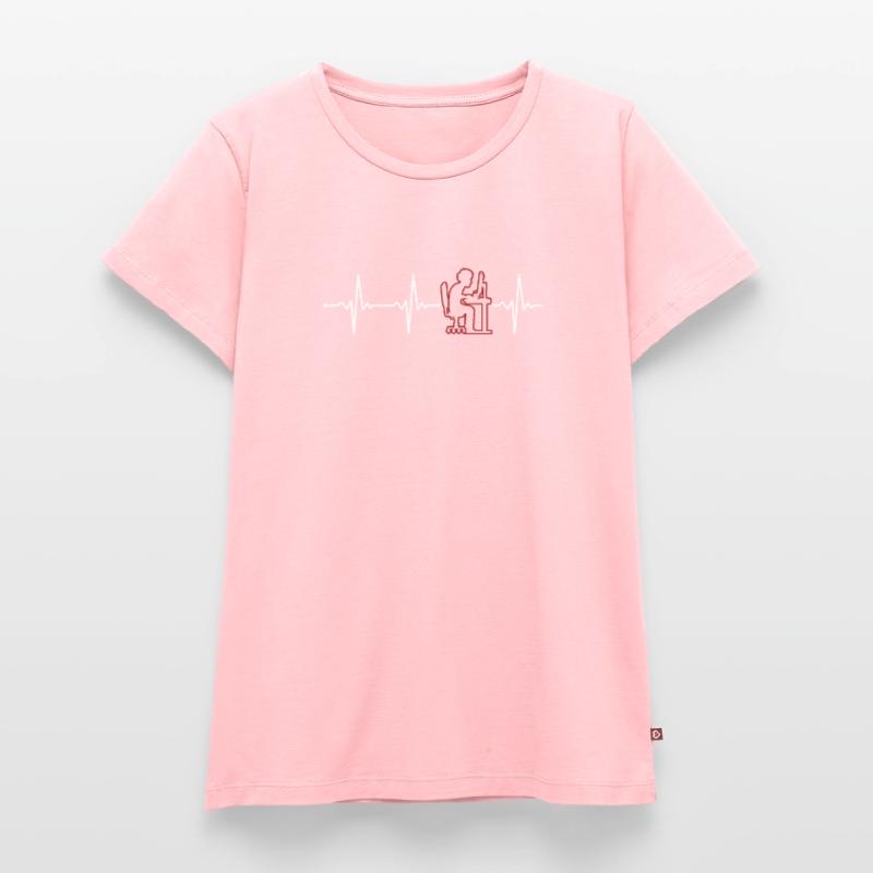 Programmer Heartbeat Softwareentwickler Coder Frauen Premium Bio T-Shirt