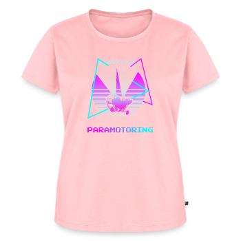 Rétro Vintage Classic Paramotoring Parapente - T-shirt Premium bio Femme - rose - Devant - AI Model Female 172 dark (172cm)