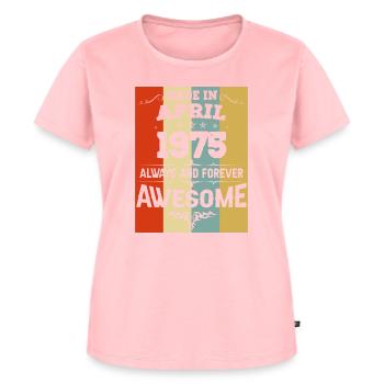 April 1975 Vintage vintage birthday - Women's Premium Organic T-shirt - rose - Front - AI Model Female 172 dark (172cm)