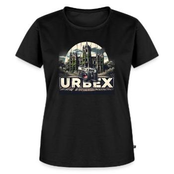 Zeitlose Ruine - Frauen Premium Bio T-Shirt - Schwarz - Vorne - Selfina (174cm)